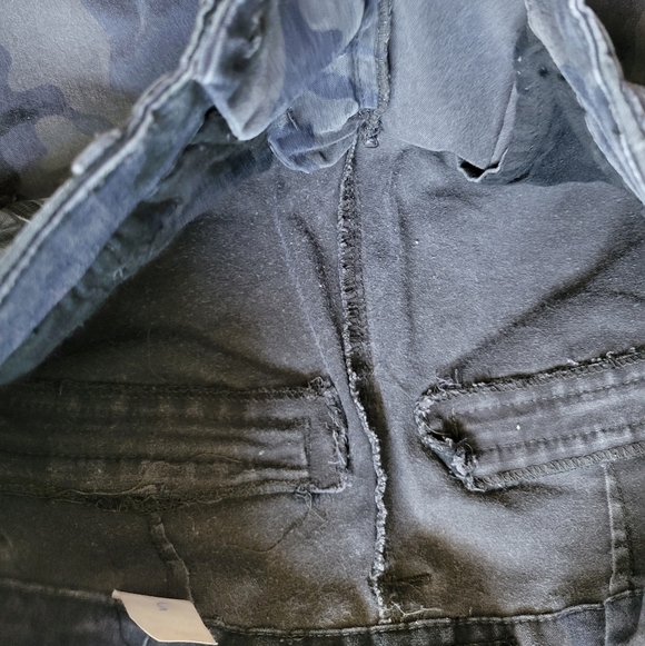 Zara Basic Moto Camouflage Pants Size 4 Green - Picture 9 of 11